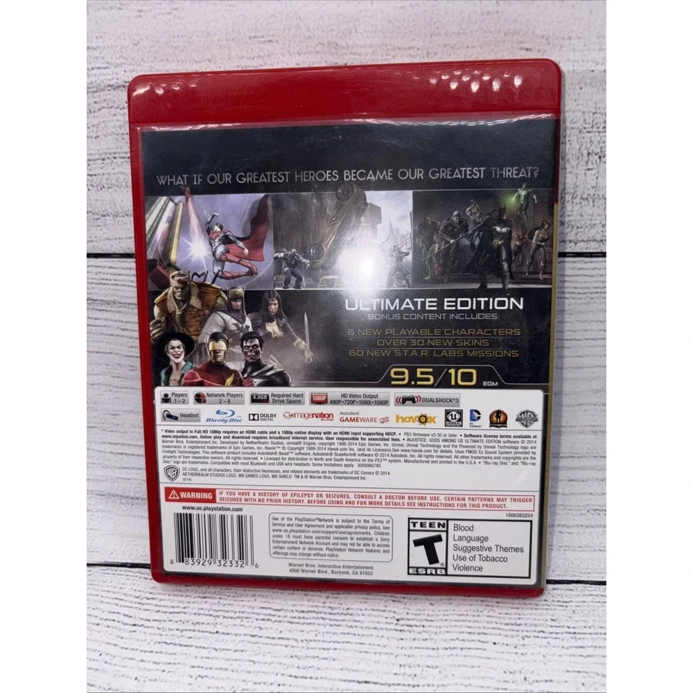 Injustice: Gods Among‎ Us -- Ultimate Edition (Sony PlayStation 3, 2013) Tested